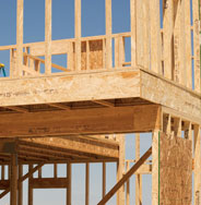 TimberStrand<sup>&reg;</sup> LSL Rim Board is dimensionally stable and excels at transferring vertical and lateral loads to the foundation.